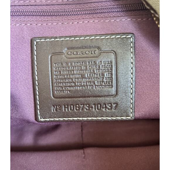 COACH Legacy Limited Edition Patchwork Tote Purse Hand Bag Leather Brown Pink - Picture 10 of 14